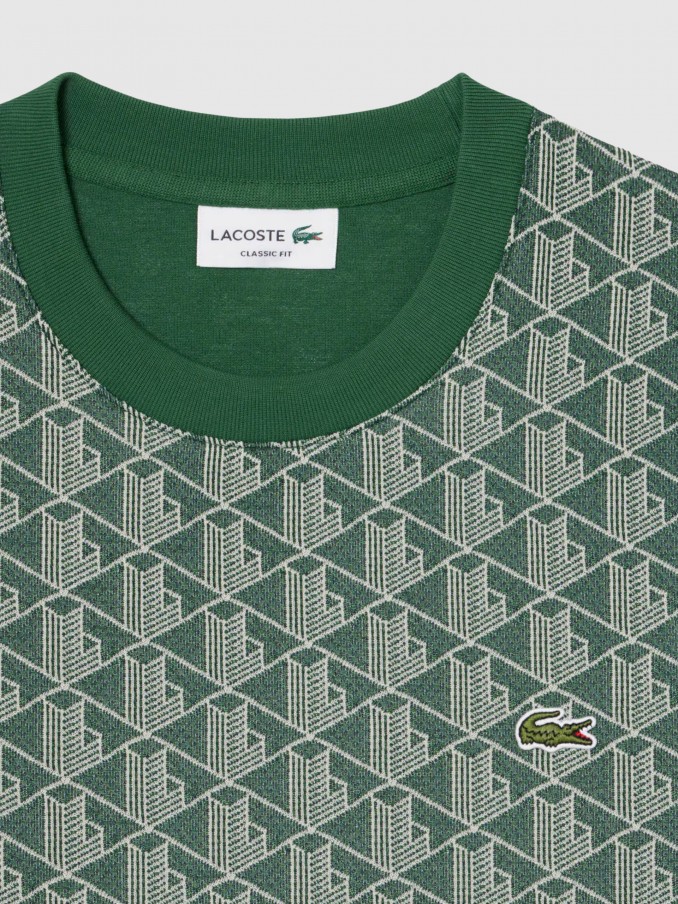 T-Shirt Man Green Lacoste