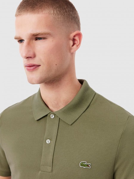 Polo Shirt Man Caki Lacoste