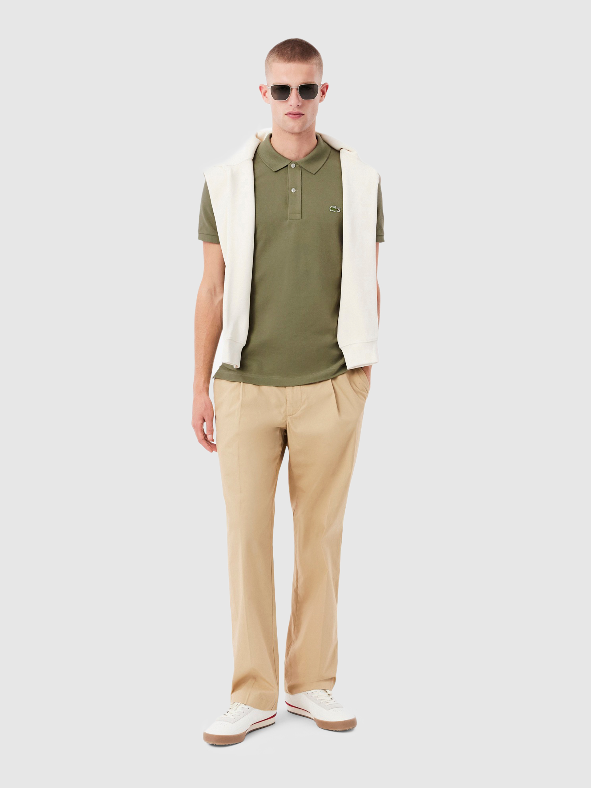 Polo Shirt Man Caki Lacoste