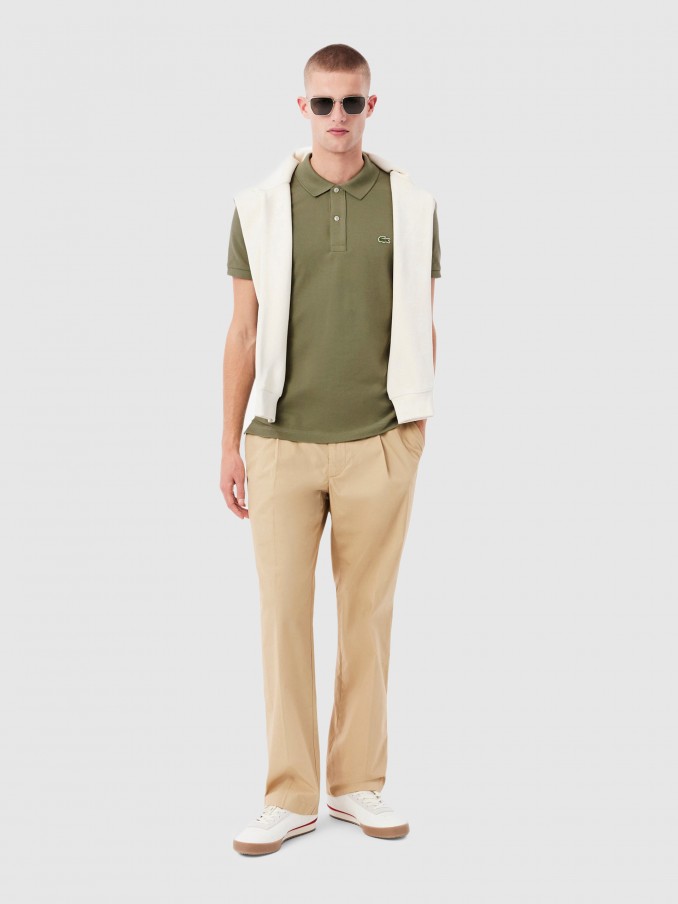 Polo Shirt Man Caki Lacoste