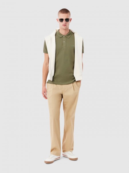 Polo Shirt Man Caki Lacoste