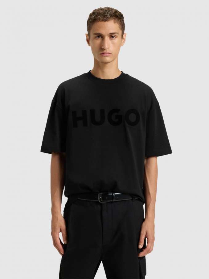 Camiseta Hombre Negro Hugo Boss
