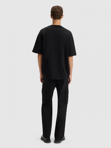 T-Shirt Man Black Hugo Boss