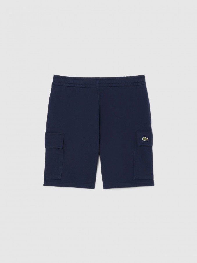 Calcao Homem Regular Fit Fleece Shorts Lacoste