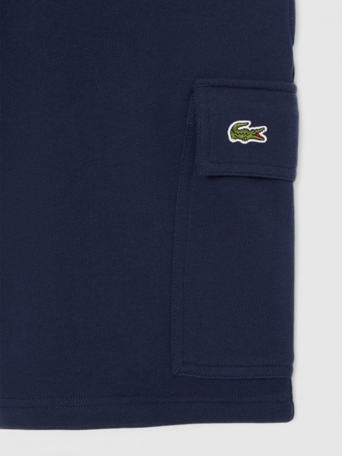 Calcao Homem Regular Fit Fleece Shorts Lacoste