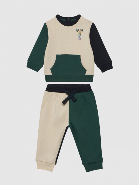 2 Pe�as Guess Menino Set Ls Active Top+Active Pants