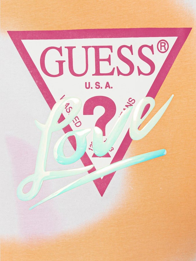 T-Shirt Girl Multicolor Guess