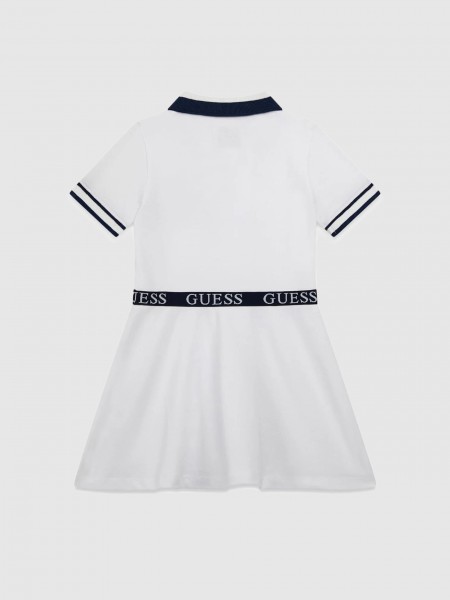 Vestido Guess Menina Piquet Ss Dress