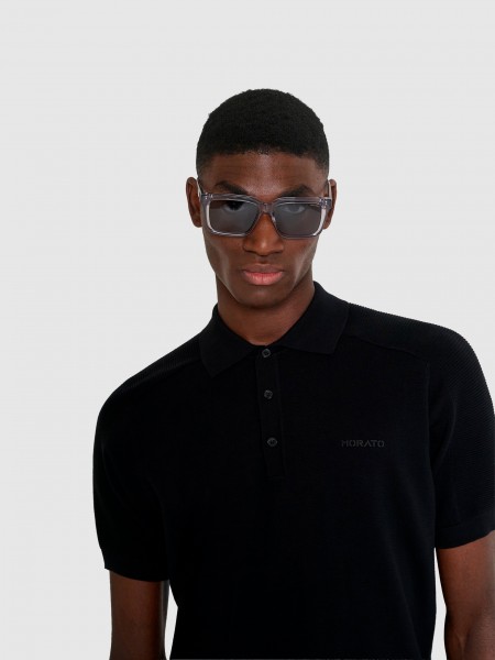 Polo Shirt Man Black Antony Morato