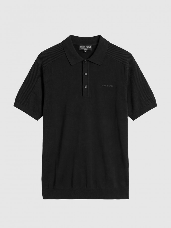 Polo Shirt Man Black Antony Morato