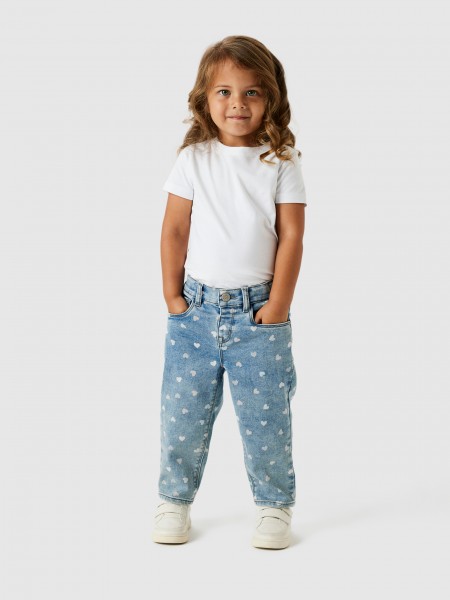 Calca Menina Nmfbella Mom Shaped Jeans 3555-On Noos Name It