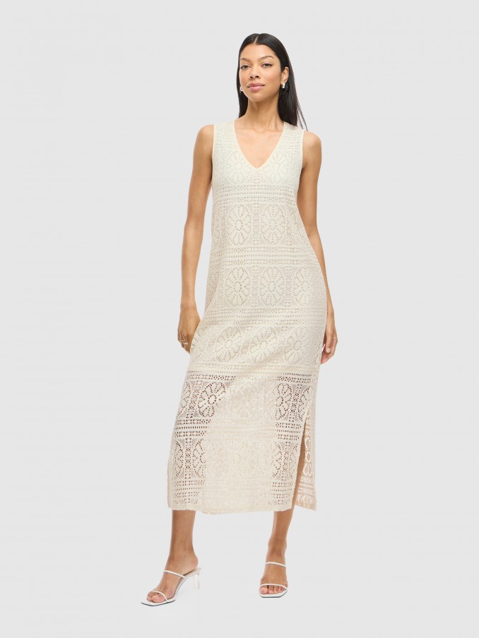 Dress Woman Cream Vila