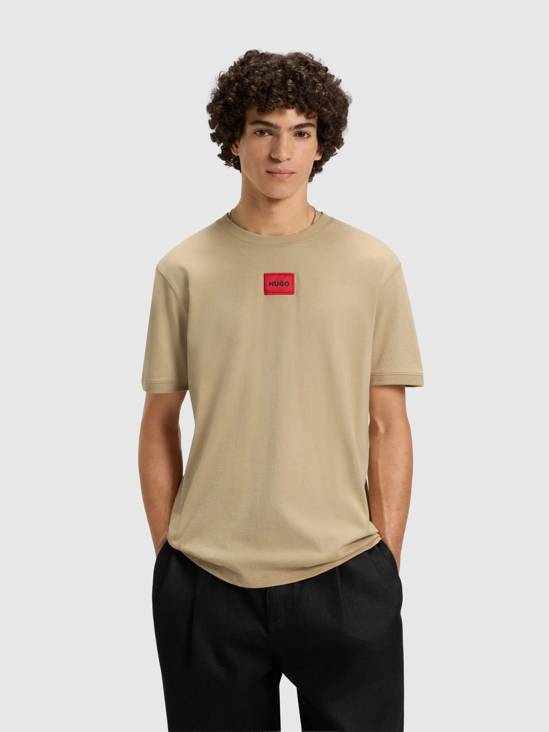 T-Shirt Man Beige Hugo Boss