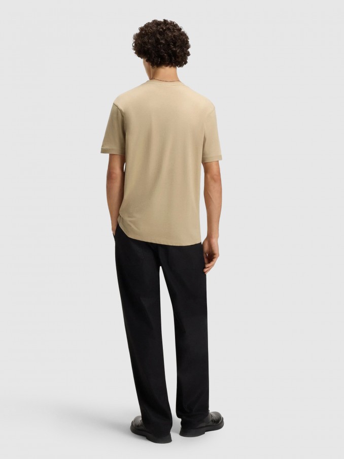 T-Shirt Man Beige Hugo Boss