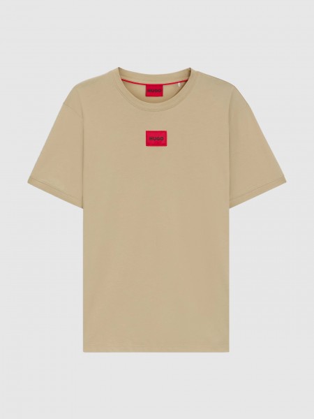 T-Shirt Man Beige Hugo Boss