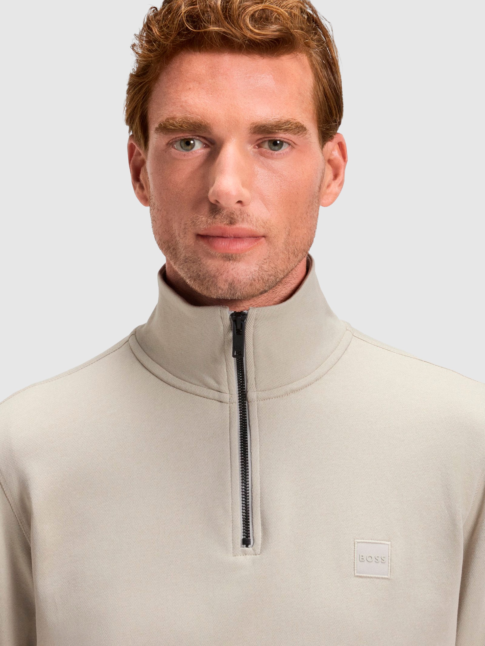 Jumper Man Beige Boss Orange