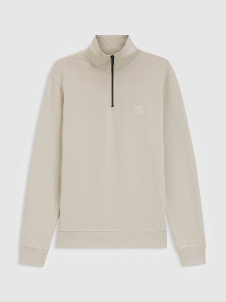 Jumper Man Beige Boss Orange