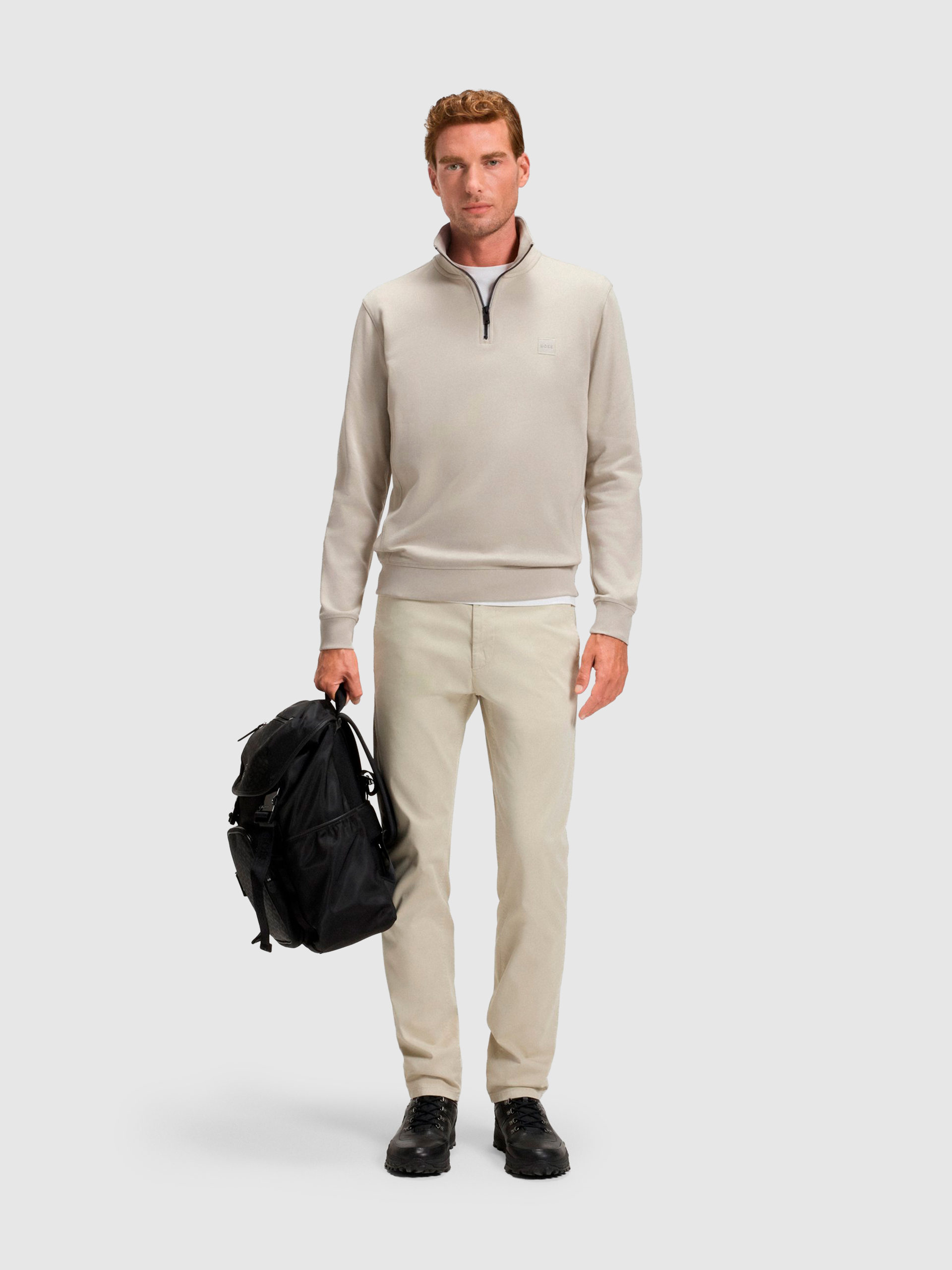 Jumper Man Beige Boss Orange