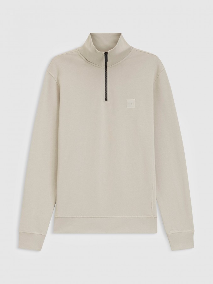Jumper Man Beige Boss Orange