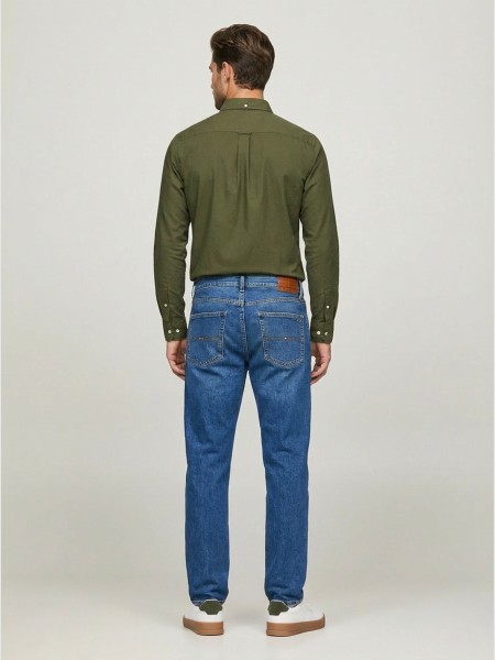 Camisa Homem Tjm Original Stretch Shirt Tommy Jeans