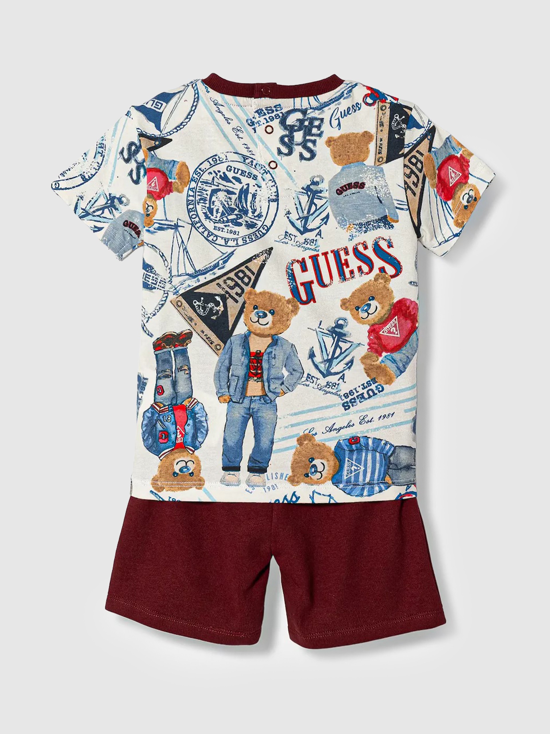 2 Peças Guess Menino Set Ss T-Shirt+Active Shorts