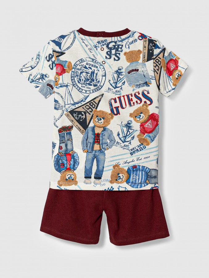 2 Peças Guess Menino Set Ss T-Shirt+Active Shorts