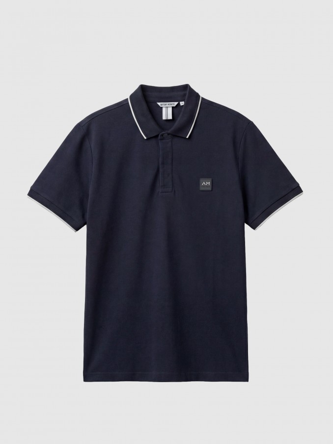 Polo Shirt Man Navy Blue Antony Morato