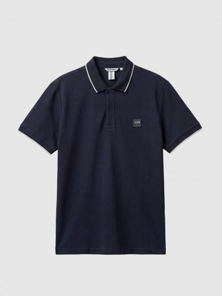 Polo Shirt Man Navy Blue Antony Morato