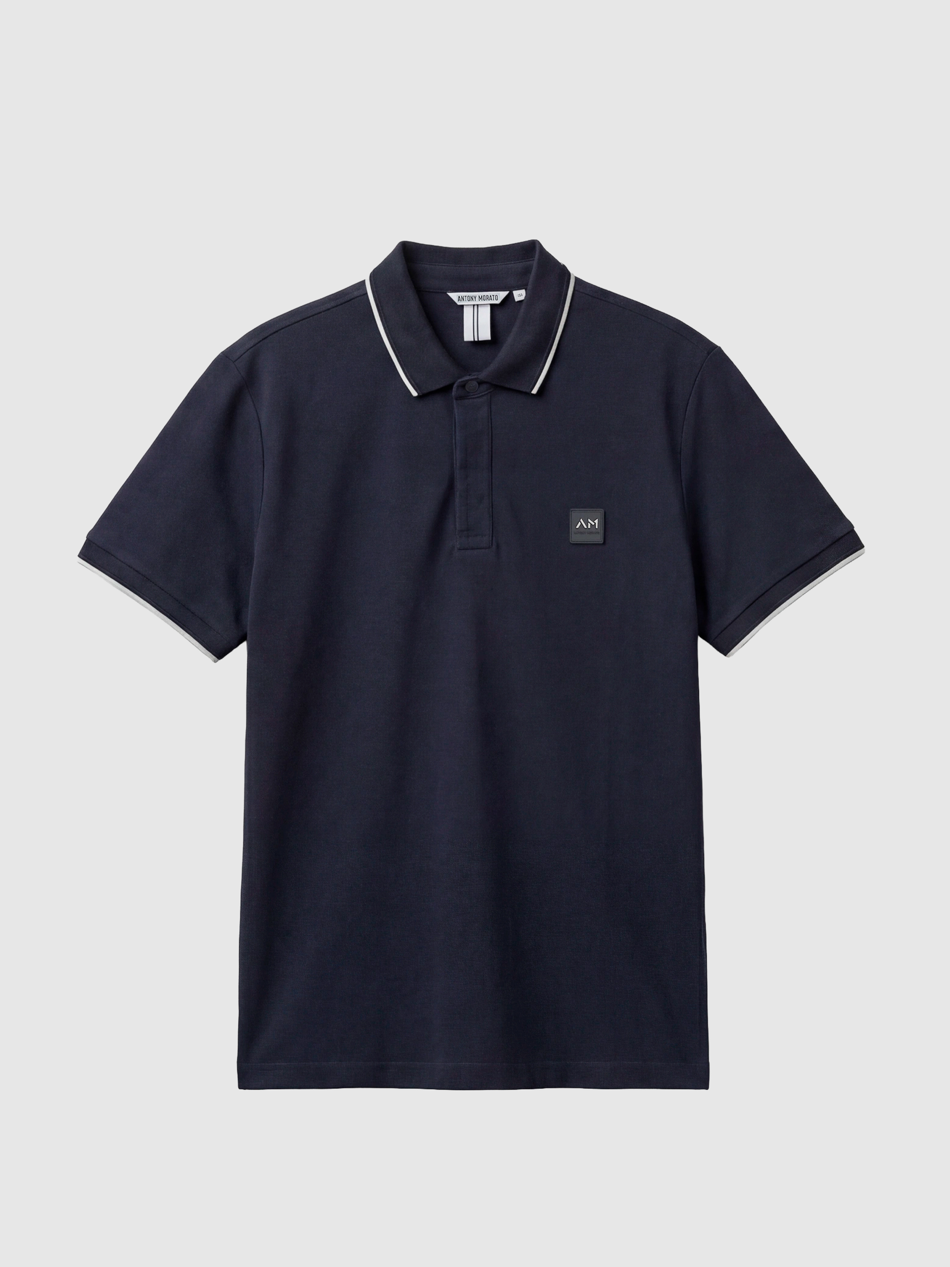 Polo Shirt Man Navy Blue Antony Morato