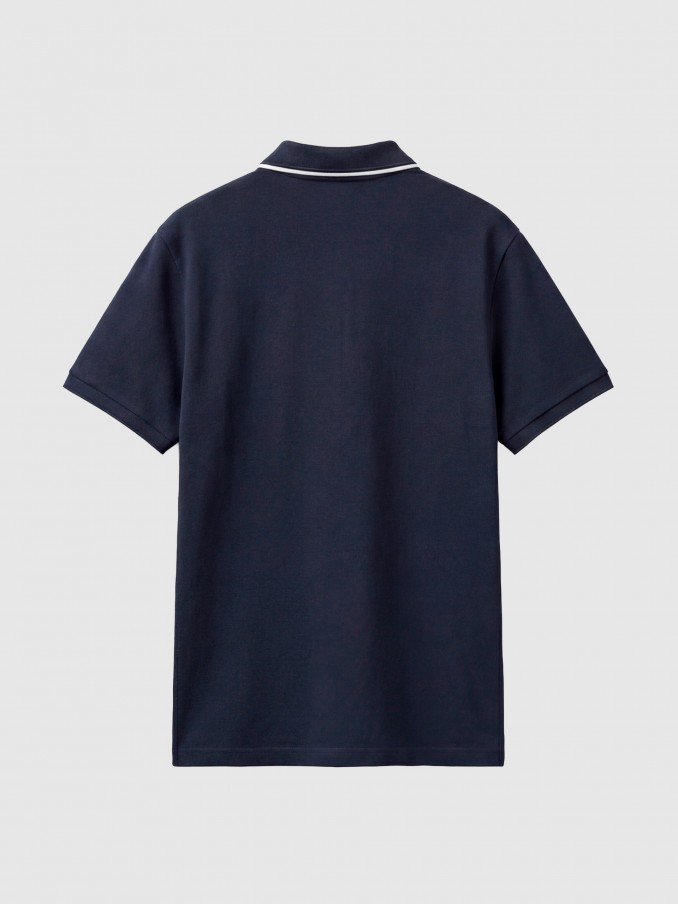 Polo Shirt Man Navy Blue Antony Morato