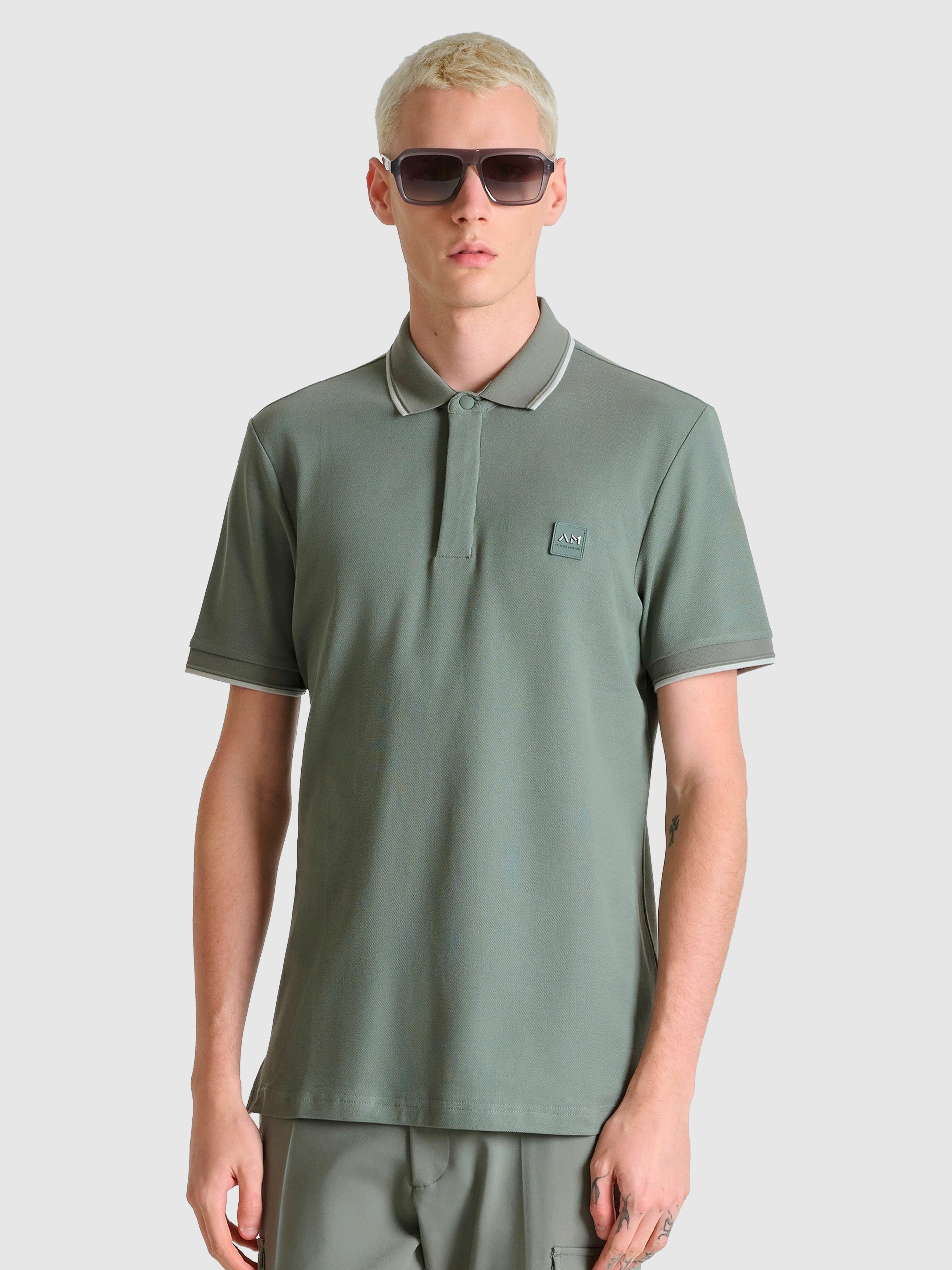 Polo Shirt Man Green Antony Morato