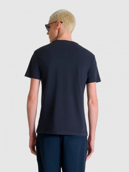 T-Shirt Man Navy Blue Antony Morato