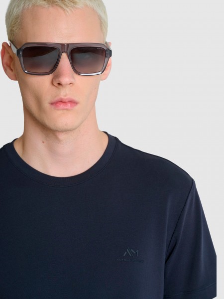 T-Shirt Man Navy Blue Antony Morato