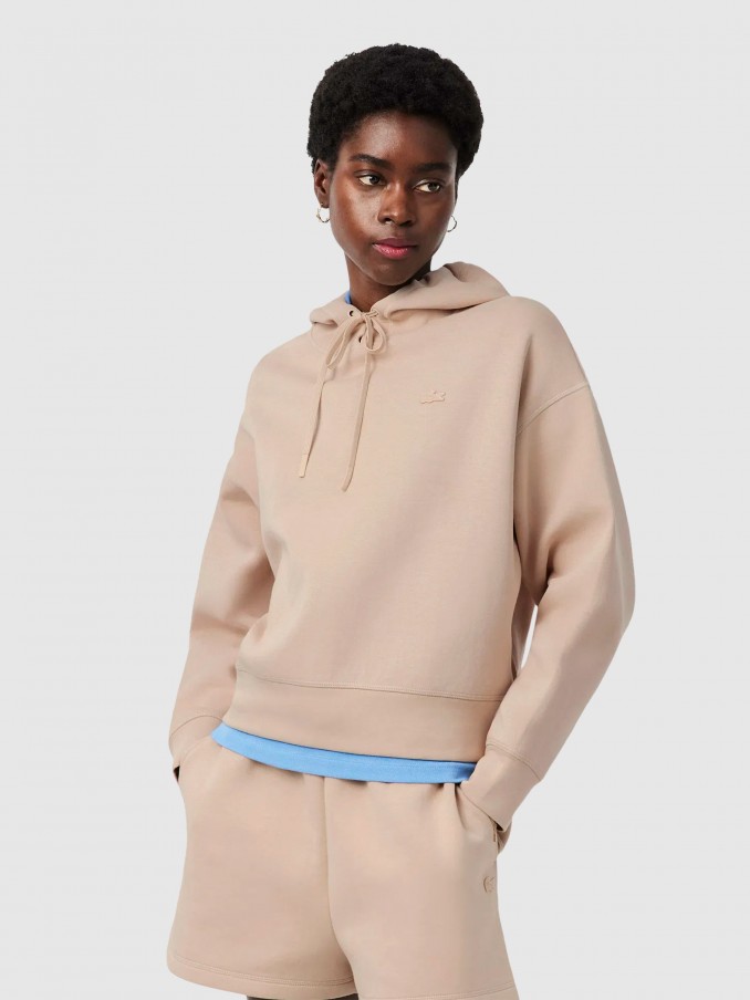 Sweatshirt Woman Rose Lacoste