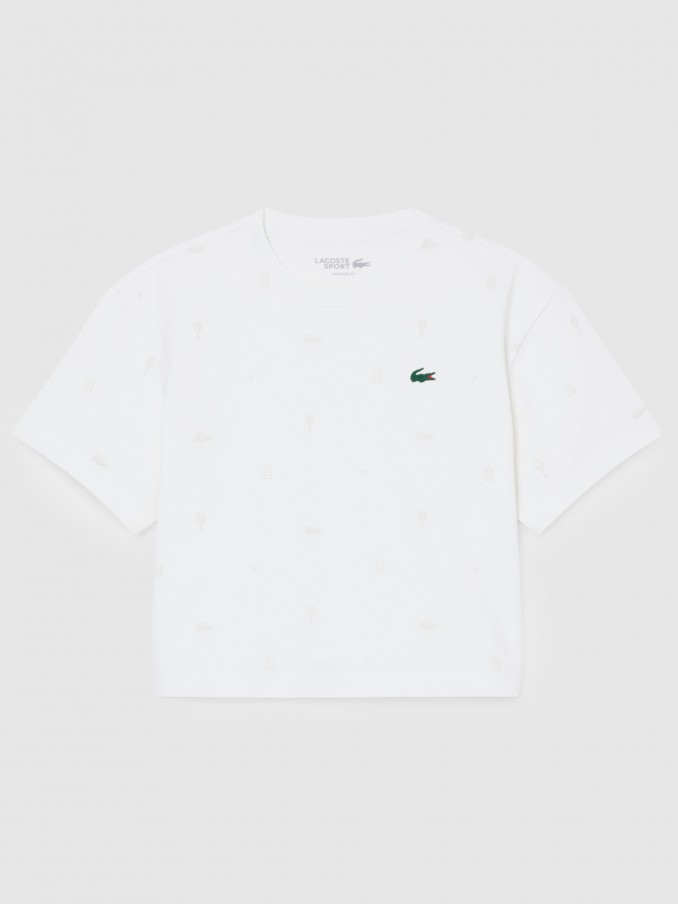 T-Shirt Woman White Lacoste