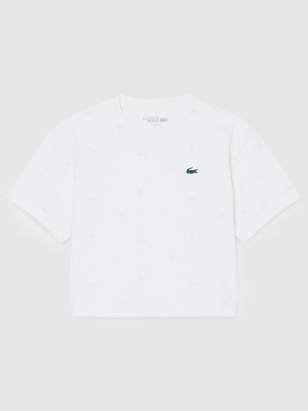 T-Shirt Woman White Lacoste