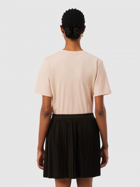 T-Shirt Lacoste Mulher V-Neck Tee-Shirts