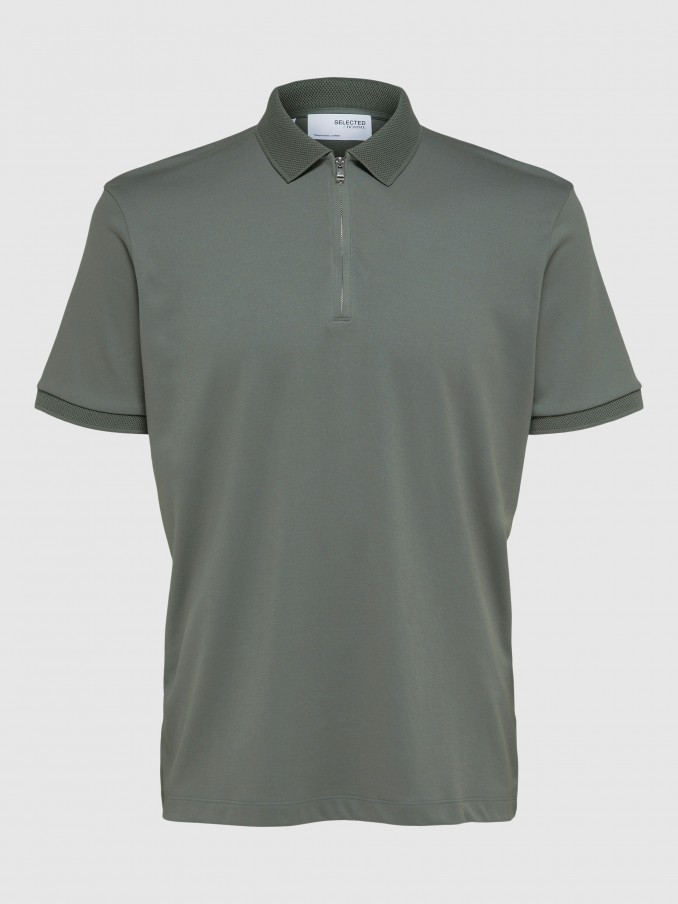 Polo Hombre Verde Selected