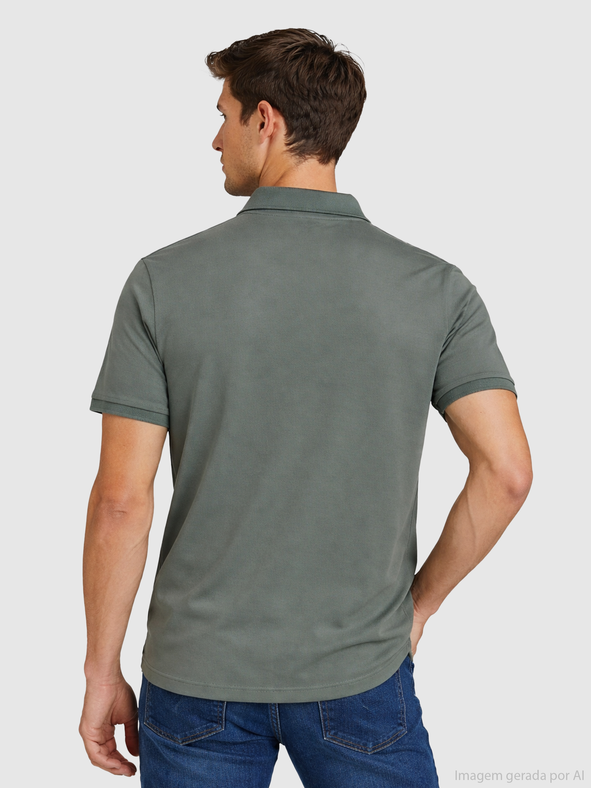 Polo Hombre Verde Selected
