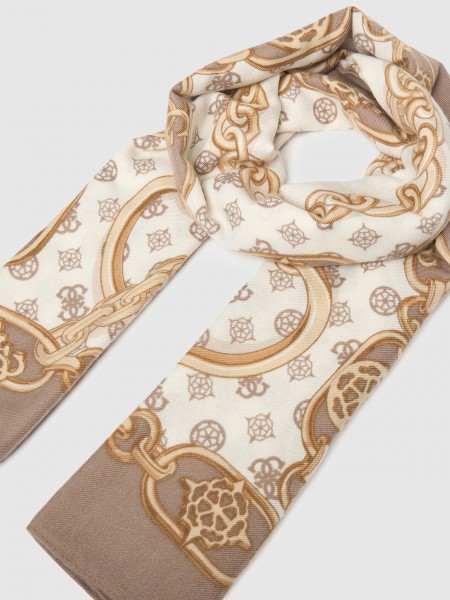 Bufandas Mujer Beige Guess Accessory