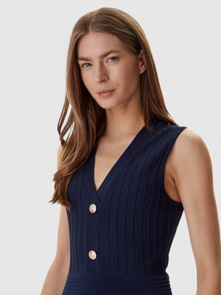 Vestido Mujer Azul Marino Guess