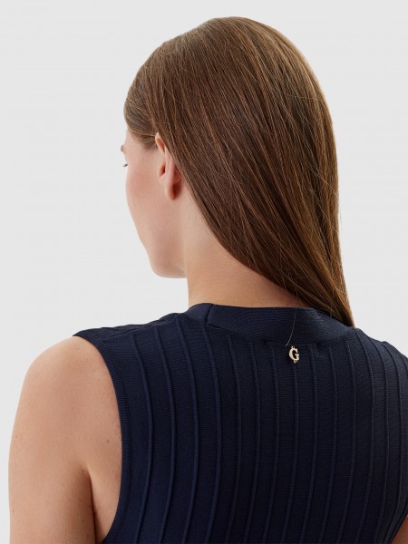 Vestido Mujer Azul Marino Guess