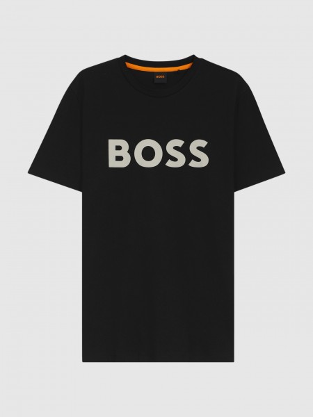 T-Shirt Homem Thinking Boss Orange