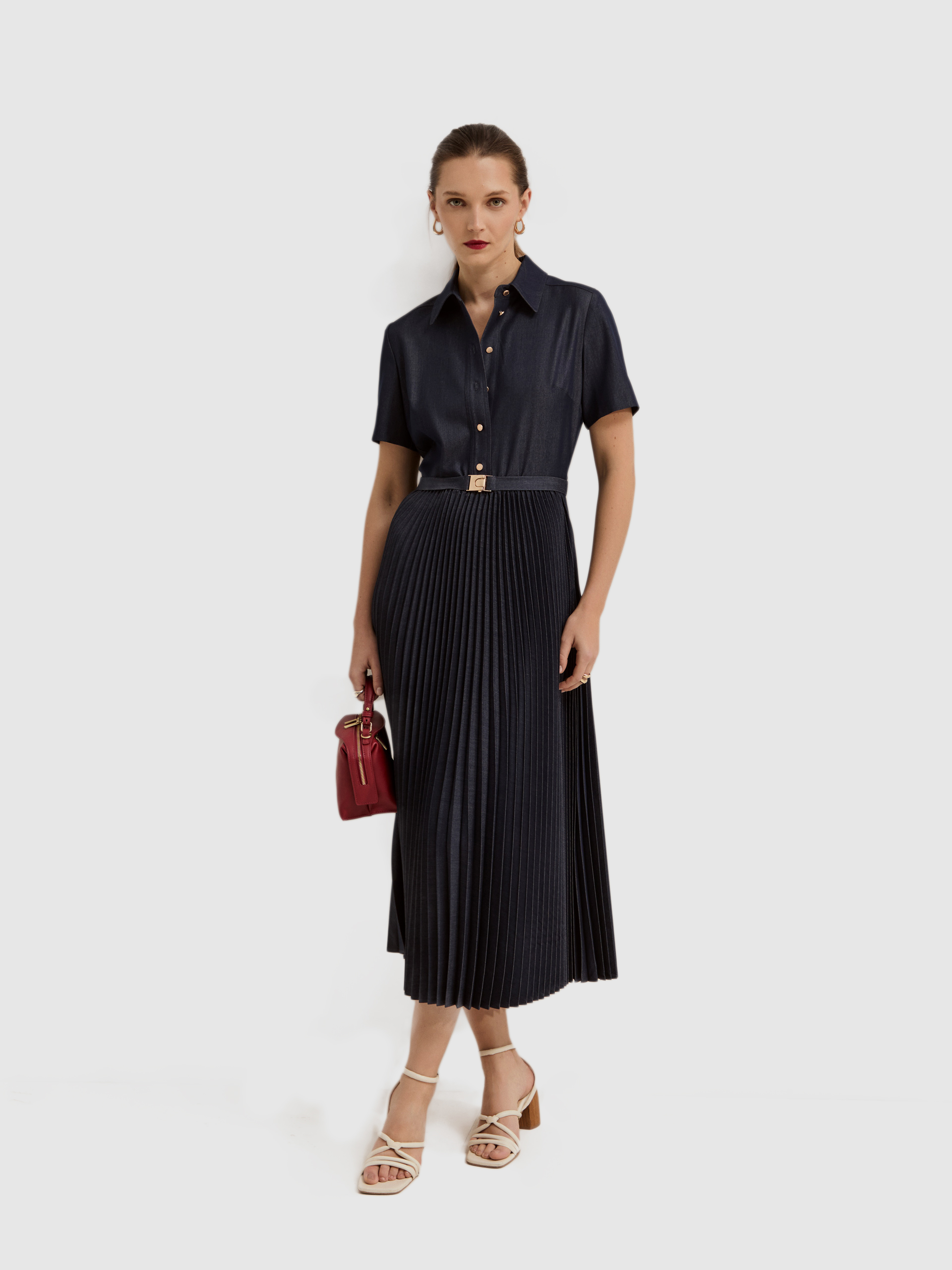 Dress Woman Dark Blue Lion Of Porches