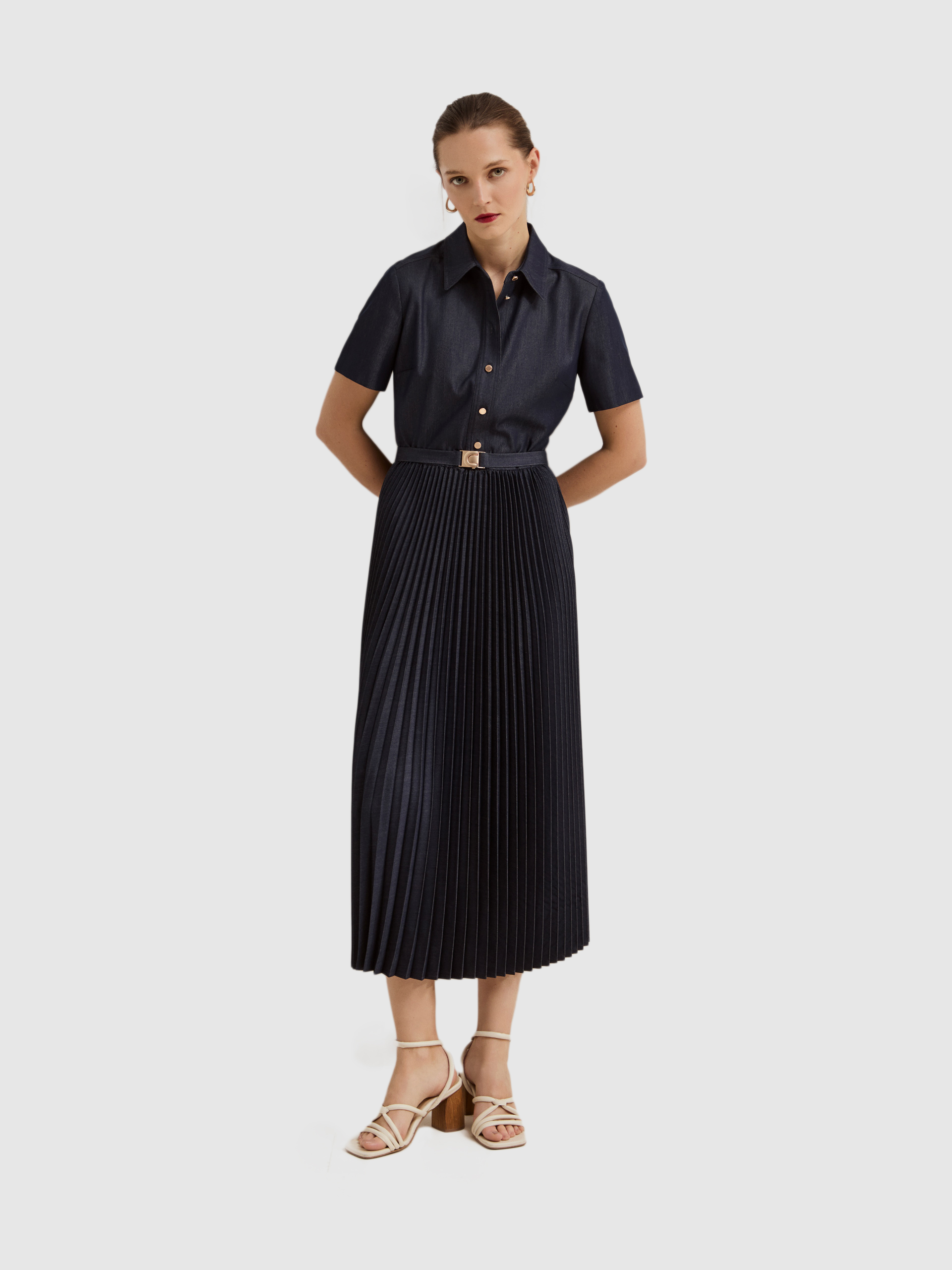 Dress Woman Dark Blue Lion Of Porches