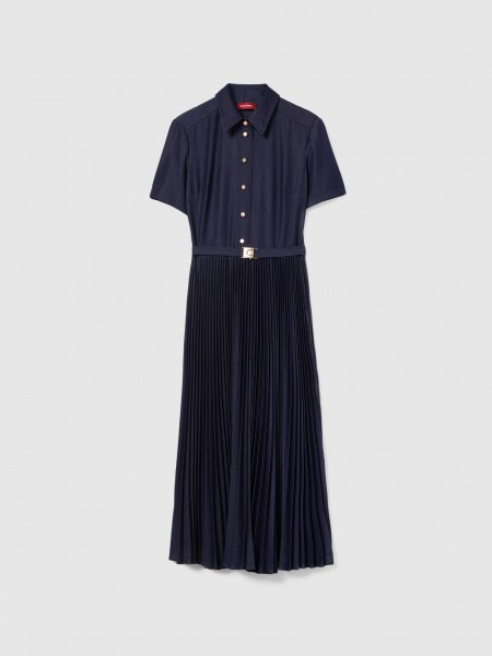 Dress Woman Dark Blue Lion Of Porches