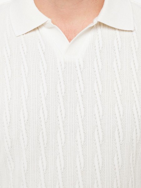 Polo Guess Homem Ss River Jcqrd Knit Shirt