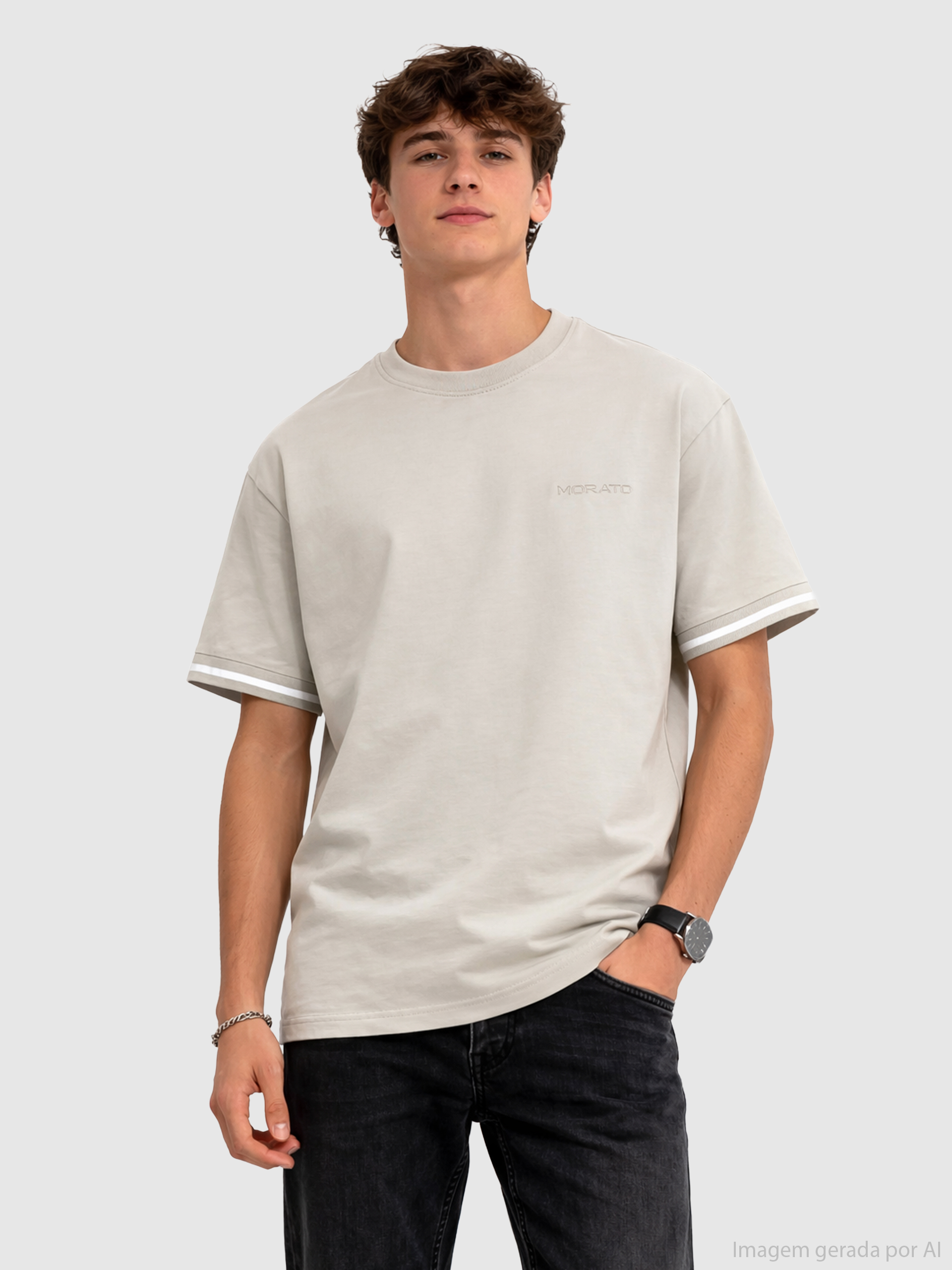 Camiseta Hombre Crema Antony Morato