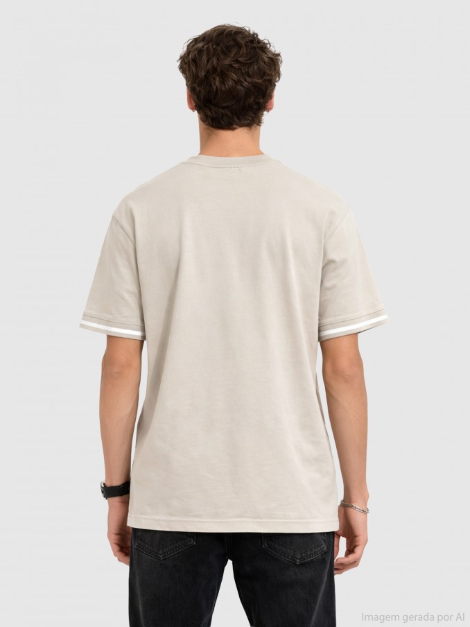 Camiseta Hombre Crema Antony Morato