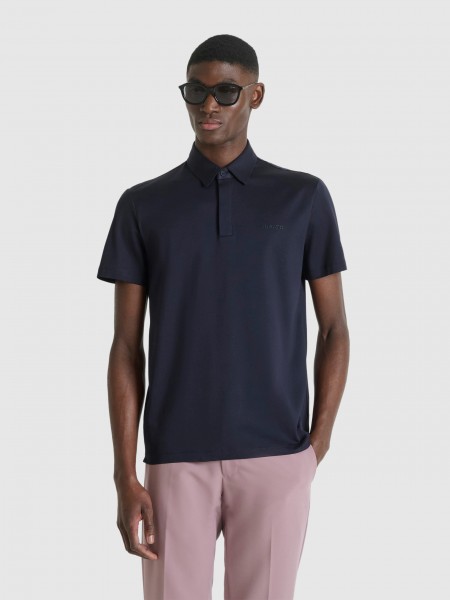 Polo Shirt Man Navy Blue Antony Morato
